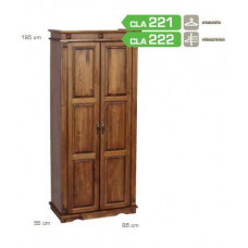 Fenyő szekrény pácolt ( 2 ajtó) CLA222